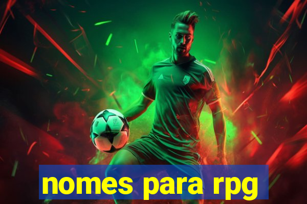 nomes para rpg